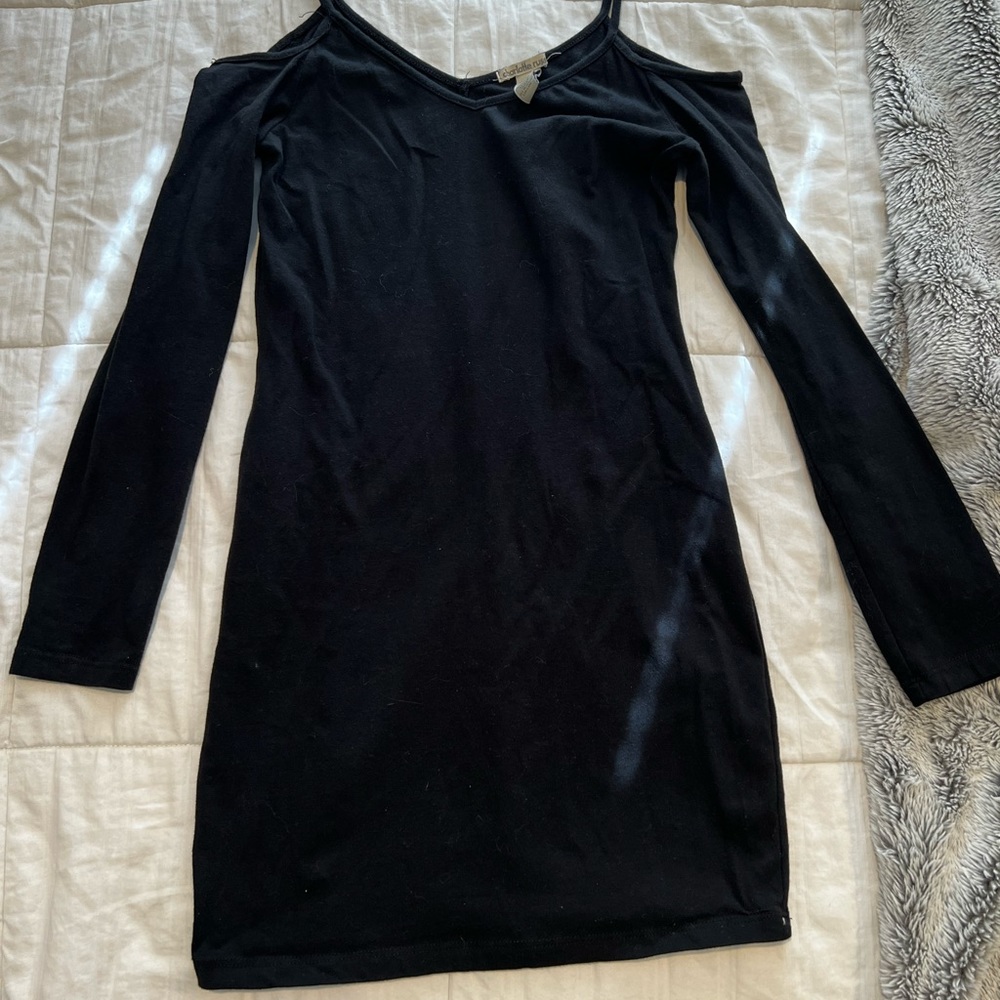 Off the shoulder body con dress